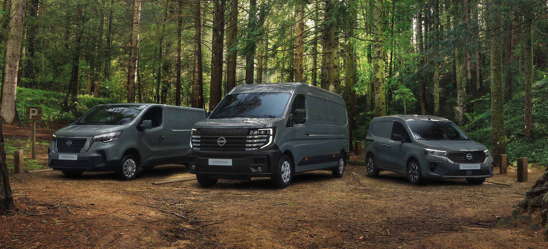 Nissan Nutzfahrzeuge im Wald
