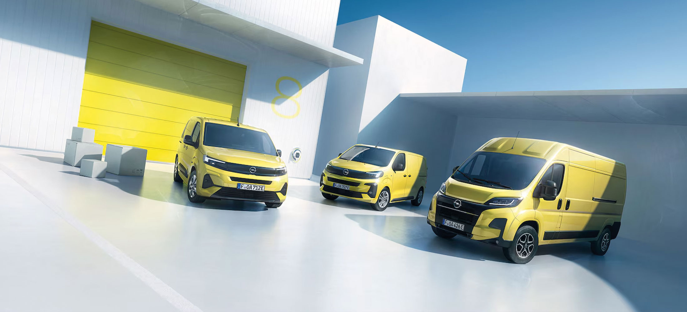 Gelbe Opel Nutzfahrzeuge